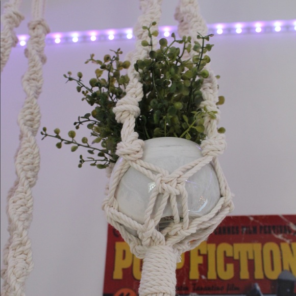 Hand Made Macrame Pot Hangers - Picture 3 of 5